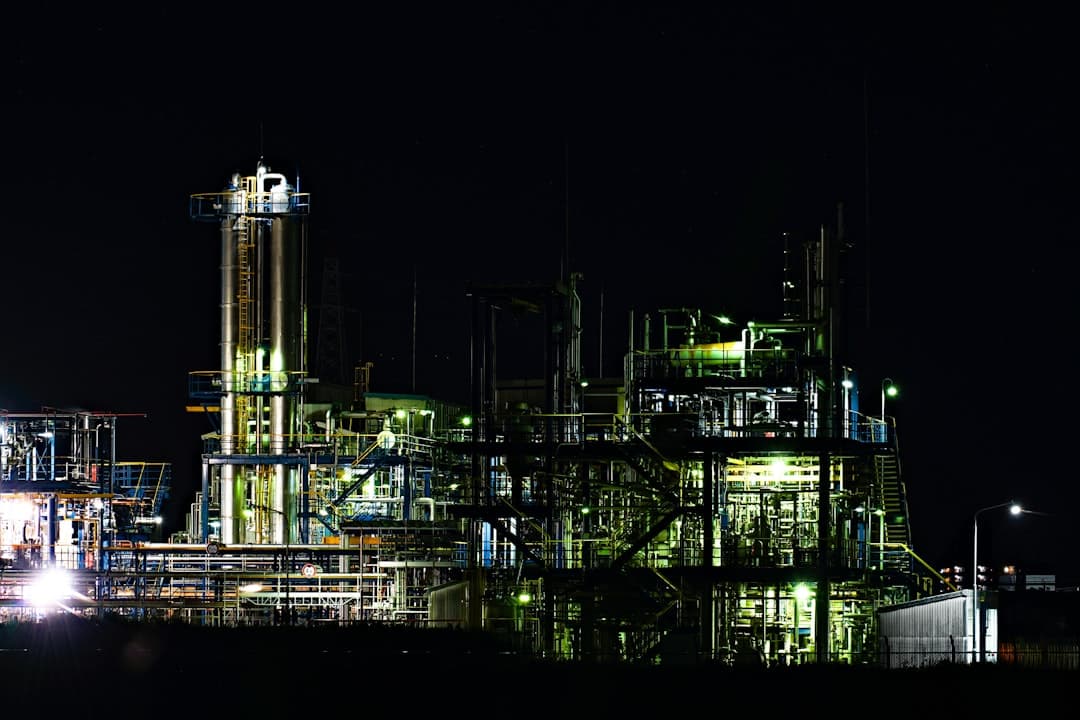 Industrial facility background