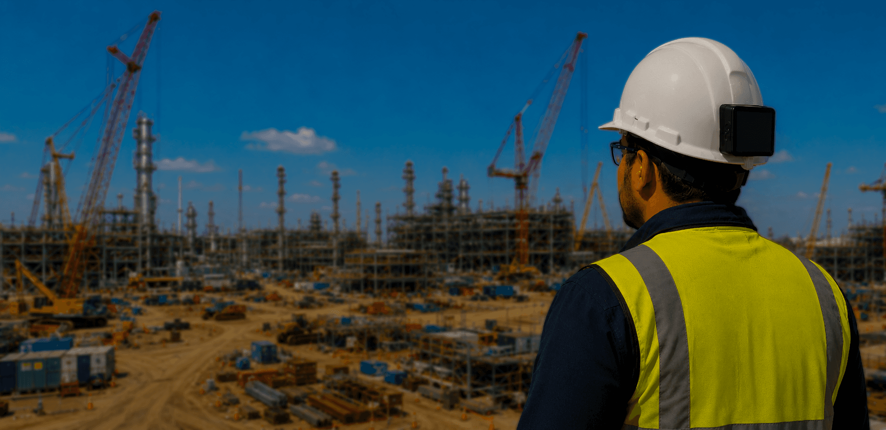 VCT InSite worker on an industrial construction site